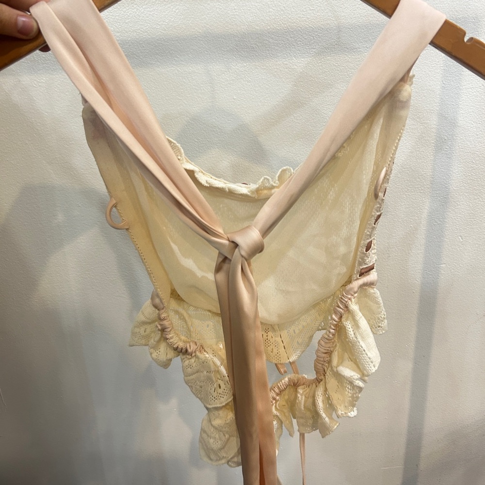 For Love And Lemons Ruffled Bustier Tank Top - Picture 6 of 7